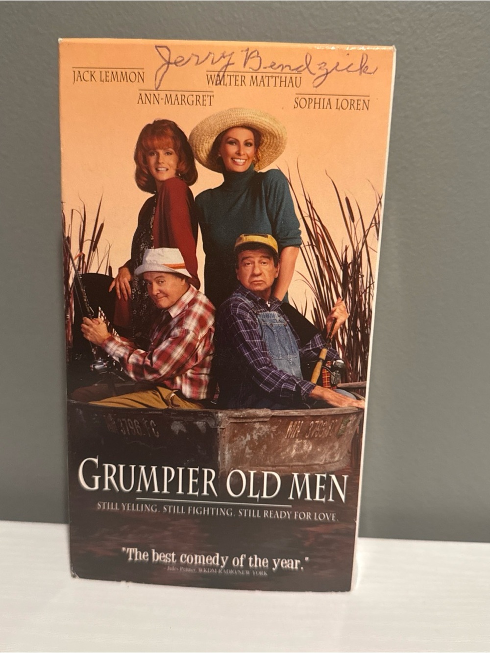 Warner Bros. Grumpier Old Men Movie Poster - Peach, Red, Blue, Brown